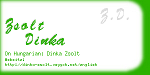 zsolt dinka business card